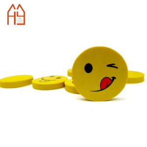 Promotionnel <span class=keywords><strong>Smiley</strong></span> Visage Gommes En Vrac Mignon Fournitures Scolaires En Vrac Rond Visage Gommes - Product Image 1
