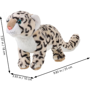 Adorables Peluches de Leopardo de las Nieves Africano, Animales de Peluche para Decoración de Dormitorio o Sofá, Muñeco Africano de Leopardo de las Nieves para Dormir - Product Image 2