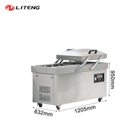 Scelleuse sous vide électrique industrielle à double chambre haute efficacité, compatible avec les boîtes de conserve, les sachets, le papier d'aluminium, contrôle numérique, usage commercial