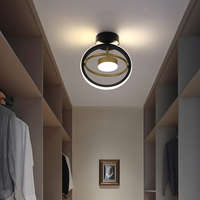 Plafonnier LED simple pour couloir, allée, porche, maison, en fer forgé créatif, pour vestiaire et escalier, vente en gros d'articles d'ameublement