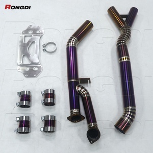 High Performance Titanium 3.5" Single Exhaust Midpipes for BMW M4 M3 G80 G82 G83 S58B30A 3.0T 2021-2024 - Product Image 2