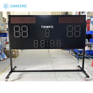 <span class=keywords><strong>Tabellone</strong></span> <span class=keywords><strong>Segnapunti</strong></span> LED Portatile per Esterni con Telecomando, Supporto a Cavalletto Mobile, Lunga Durata della Batteria, Certificazione IP54 - Product Image 5