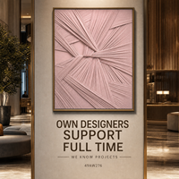 Elegante 3D Blush-Rosa Gewebte Textil-Plissee Geometrische Wandkunst Handgefertigt Boutique Hotel Flur Suite Feminine Dekoration Maßanfertigung Großhandel