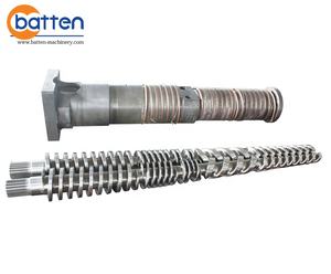 KMD60-125 Barillet À Double Vis Conique pour <span class=keywords><strong>KRAUSS</strong></span> <span class=keywords><strong>MAFFEI</strong></span> KMD60 K/P Extrudeuse pour extrudeuse PVC KMD60 K/R KMD 2-60KK - Product Image 1