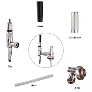 2L/3.6L Mini Keg Nitro Cold Brew Coffee Container/Distributeur, Kit de robinet de café Brasserie Acier inoxydable Growler Matte Coated - Product Image 6