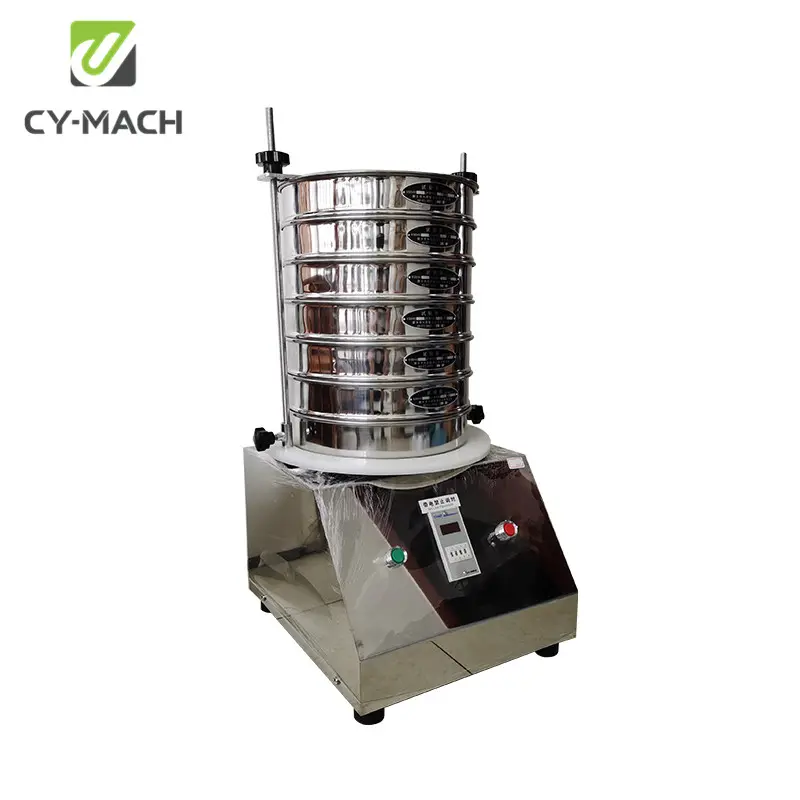 CY-MACH 200 mm standart parçacık laboratuvar test elek makinesi dairesel titreşimli ayırıcı