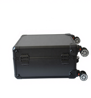 Valise de transport à roulettes pour cartes gradées et slabs, avec compartiments de rangement