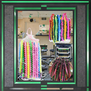 Set di Ferri Arricciacapelli a Spirale in Plastica Ruyan, Bastoncini Lunghi per Arricciare, Piccoli Strumenti di Styling per Uso Domestico, Accessorio per Parrucchieri Modello MF-60 - Product Image 1