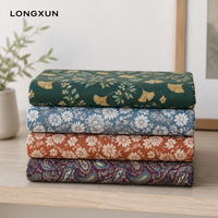 Tissu 100% coton imprimé à la main pour chemises, chapeaux, sacs, vêtements et robes - Vente en gros au mètre - Fournisseur LONGXUN