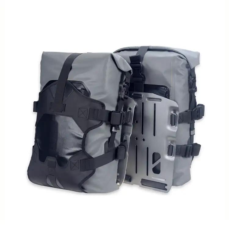 Woho — sac à dos de moto, valise de voyage imperméable pour motocyclette, en PVC, 1000D, 2-en-1