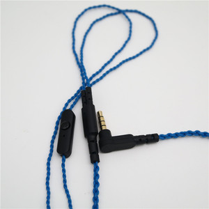Twisted Headphone Cable 3.5 Mm With Mic <b>Control</b> For Audio Peripherals TPE <b>Wire</b> Material DIY Adapter - Product Image 2