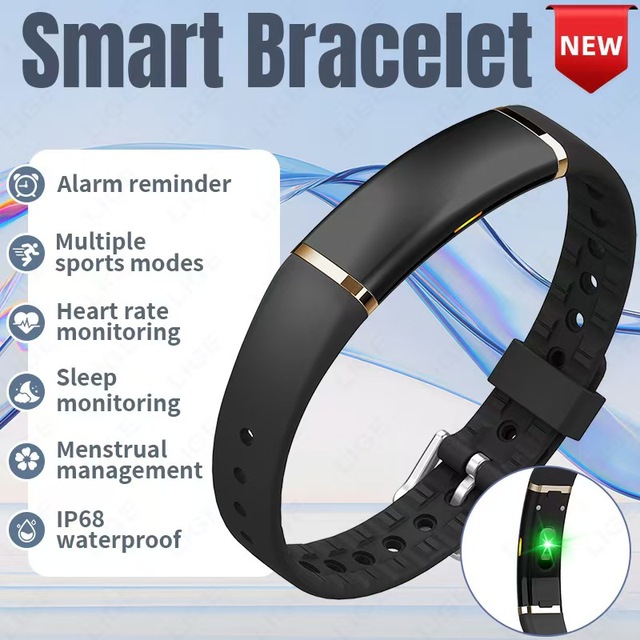 Cross-border new model smart waterproof heart rate, oxygen saturation, sleep monitoring health bracelet weather step counter