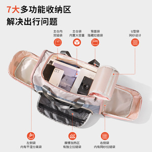 กระเป๋าเป้สะพายหลังเดินป่า 20 นิ้ว แบบกันน้ำ สีสันตัดกัน พร้อมช่องซิปด้านใน สำหรับกิจกรรมกลางแจ้ง ใช้ได้ทั้งชายและหญิง - Product Image 4