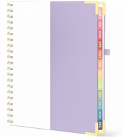 Agenda Personalizada 2026 2027 A4 A5 de Cuero con Espiral, Diaria, Semanal, Mensual, para Viajes, con Pestañas