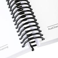 Livre à couverture souple avec reliure spirale, impression couleur personnalisée