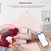 Détecteur de mouvement intelligent WiFi Zigbee PIR, grand angle 105°, portée 5m, autonomie de 3 mois, alertes via application Android, compatible Tuya/Home Flip