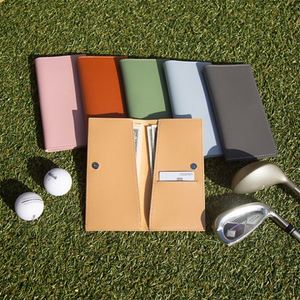 Portefeuille de golf coréen fait main en cuir PU gaufré, avec pince à billets, porte-cartes magnétique et compartiment long pour espèces - Product Image 1
