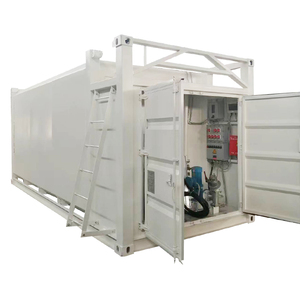 Station d'essence mobile pour conteneurs de 20 pieds, réservoir de remplissage d'essence diesel à double paroi, station complète de montage sur patins - Product Image 5