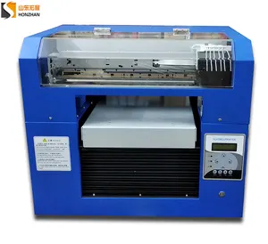 Shandong Honzhan sıcak satmak kaliteli A3 boyutu masaüstü yazıcı, DTG doğrudan giysi baskı kullanımı beyaz tekstil mürekkep