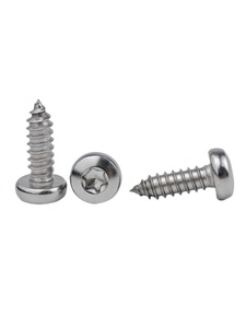 Tornillos autorroscantes de cabeza plana Torx de acero inoxidable 304, zincados, finos, M2.5, 40 mm, rosca métrica, rosca derecha - Product Image 2