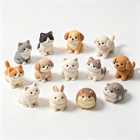 Figurine en résine personnalisable en usine, créative et mignonne (porc, chien, bétail), pour jardins extérieurs, décoration intérieure recyclée, Art Déco, étanche