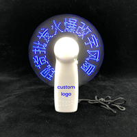 Ventilatori a Mano LED Ricaricabili Portatili Programmabili per Pubblicità Promozionale con Messaggio Personalizzato Ventilatore Manuale alla Moda per Feste