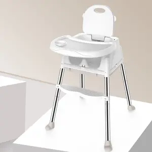 Bebek yemek sandalyesi taşınabilir çok fonksiyonlu yüksek bebek sandalyesi taşınabilir yürümeye başlayan yemek masası katlanabilir yüksek bebek sandalyesi