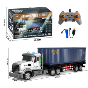 2.4GHz RC xe tải RC xe đồ chơi điều khiển từ xa hậu cần vận chuyển xe tải đồ chơi nhựa điều khiển từ xa Container xe tải đồ chơi - Product Image 2