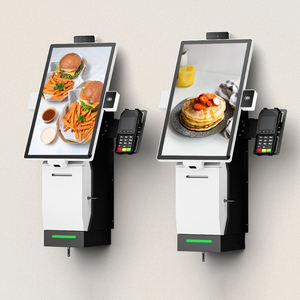 Kiosco <span class=keywords><strong>de</strong></span> <span class=keywords><strong>Pago</strong></span> <span class=keywords><strong>de</strong></span> Autoservicio Interactivo Montado en la Pared para Restaurantes <span class=keywords><strong>de</strong></span> Comida Rápida con Sistema Operativo Android/Windows, CPU Intel Core I3/i5 - Product Image 1