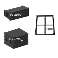 Système Line Array Professionnel NL4 500W 2x10 Pouces avec Subwoofer 18 Pouces 600W pour Stade, Église, DJ, Extérieur