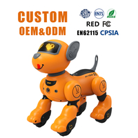 RC Elektrischer Plastik-Sprach-Musik-Tanz-Dialog-Sensitiver Interaktiver Roboterhund Spielzeug 2,4GHz Fernbedienung Lehrreich für Kinder