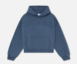 Sudadera con Capucha Informal de Franela Sólida para Hombre, Sudadera Holgada de Alta Calidad con Capucha, de Algodón/Fibra de Bambú de 350 g - Product Image 6