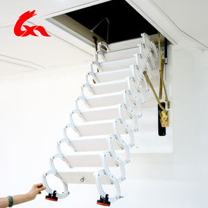 Meilleures ventes : échelle télescopique pliable pour loft, échelle de secours incendie, tabourets télescopiques, design moderne, <span class=keywords><strong>en</strong></span> vente maintenant - Product Image 1