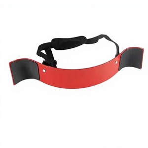 Adjustable Metal Neck Shoulder Support <b>Belt</b> <b>Red</b> Black Universal Fitness Training Accessory - Product Image 1