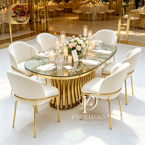 Chaise de salle à manger moderne en acier inoxydable doré à structure simple pour hôtel, cuisine, extérieur et salon - Product Image 5