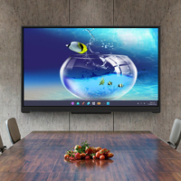 Écran tactile LCD 4K avec fonction IA, écran plat interactif tout-en-un, moniteurs tactiles de 55, 65, 75, 86, 98, 110 pouces