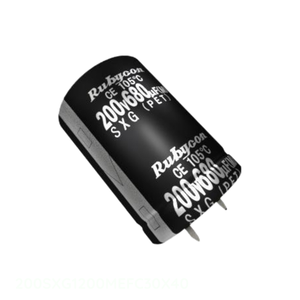 ตัวเก็บประจุแบบมีรู1200 uF 1200 uF 20% 200V คาปาซิเตอร์แบบมีรู200SXG1200MEFC30X40 - Product Image 1