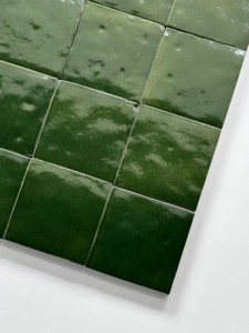 Azulejos Zellige Marroquíes Hechos a Mano, 4x4 Pulgadas, Verde Claro, 10x10cm, Azulejos de Pared para Cocina y Baño, Terracota <span class=keywords><strong>Artesanal</strong></span> - Product Image 4