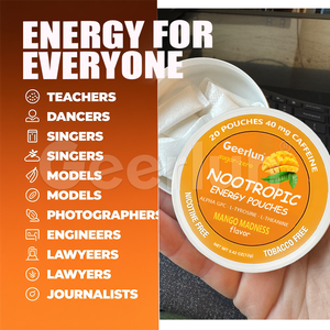 Venta al por Mayor <span class=keywords><strong>de</strong></span> Suplemento <span class=keywords><strong>de</strong></span> Vitamina B con Sabor a Mango, Focus Boost, Sin <span class=keywords><strong>Nicotina</strong></span>, Cafeína, Bolsita Energética - Product Image 6