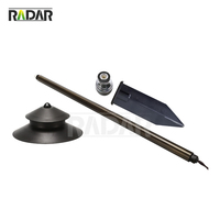 Éclairage paysager en laiton noir RAL-8904, assorti à un poteau de 15 pouces, double chapeau, éclairage de chemin, spot, terrasse, lumières champignons