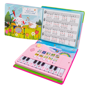Jouets musicaux électroniques multifonctionnels pour l'éducation précoce, clavier, livres de musique pour bébés, jouets d'éveil musical pour enfants - Product Image 1