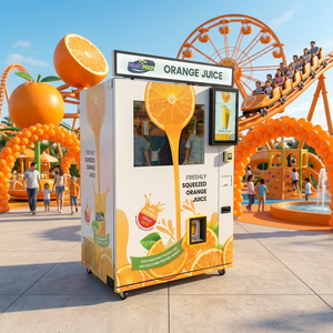 Distributeur automatique de jus d'orange frais avec scellage de gobelets pour parc d'attractions - Product Image 1