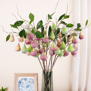 5 Branches de figuier artificielles avec feuilles, haute simulation, décoration intérieure pour le Nouvel An et l'aménagement de la maison - Product Image 4