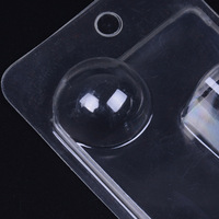 Boîte d'emballage de bouteille de parfum transparente en PVC jetable en plastique PET coque à bulles cosmétique plateau intérieur impression en relief sans danger pour les aliments
