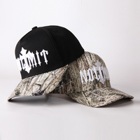 Sombrero estampado de 5 paneles personalizado al por mayor, superventas, sombrero de camuflaje para caza con patrón de árbol, sombrero de camuflaje para exteriores, gorra de béisbol de camuflaje auténtico, sombrero para niño