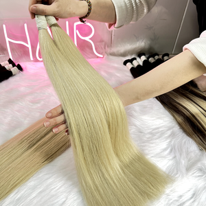 Hot <b>Sale</b> Super Thick and Smooth Virgin Vietnamese <b>Hair</b> Bulk <b>Extensions</b> Double Drawn 100g Soft Shiny From Vietnam - Product Image 2