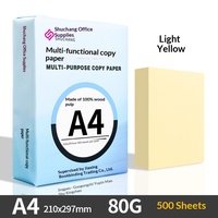 Papel de Impresora Multicolor Verde Claro, 500 Hojas A4, 80gsm, Larga Duración de Color, Papel de Copia de Color