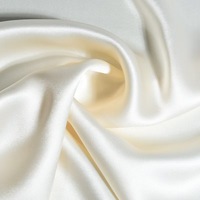Tissu satiné uni biologique ACE69% V31% au toucher doux pour robe, jupe et chemise pour femmes en printemps, été et automne