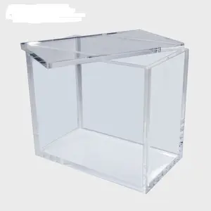 Custom Acrylic Tcg ETB Boost Box Clear Display Case With Magnet Lid Protector Case