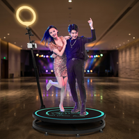 Photomaton portable à 360 degrés avec rotation automatique, caméra HD pour événements de mariage, iPad, reflex numériques, smartphones, capacité de charge de 350 kg, en stock